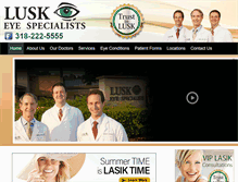 Tablet Screenshot of luskeye.com